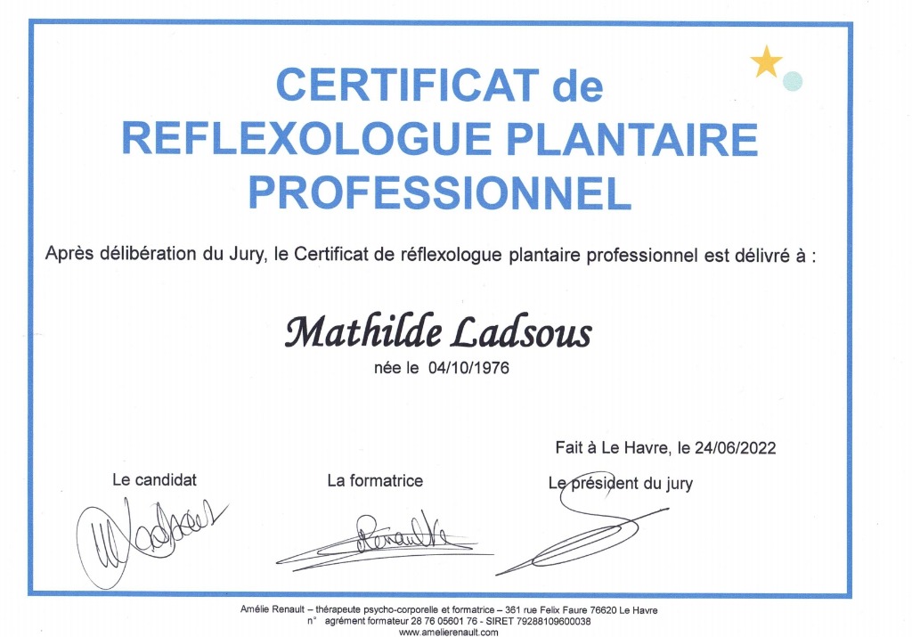 photo diplome Mathilde Ladsous