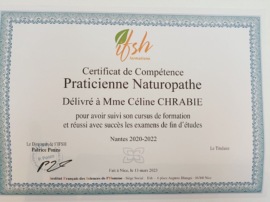 photo diplome Céline chrabie