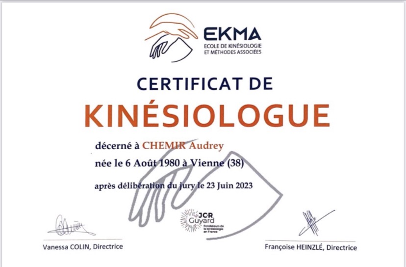 photo diplome Audrey Chemir 