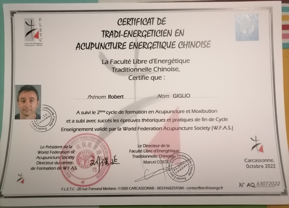 photo diplome GIGLIO Robert