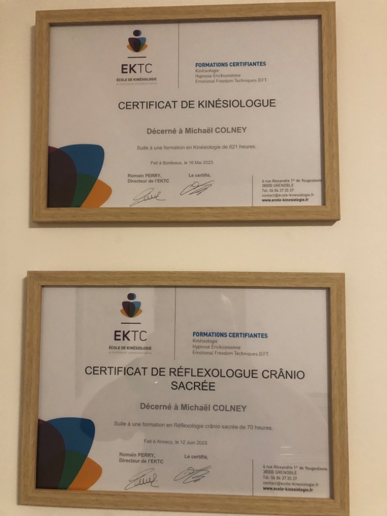 photo diplome Kinesiogiffre 