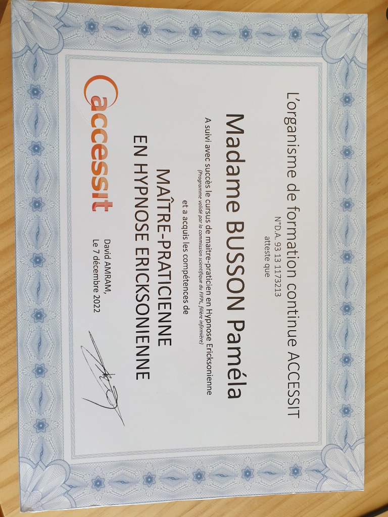 photo diplome BUSSON PAMELA