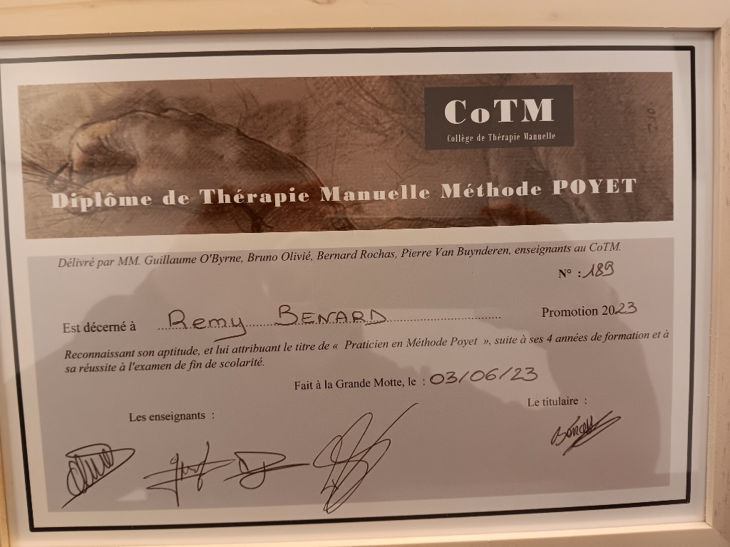 photo diplome Rémy Bénard 