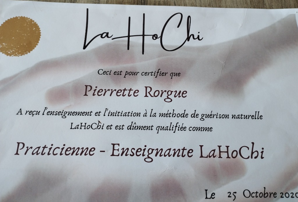 photo diplome Pierrette RORGUE 