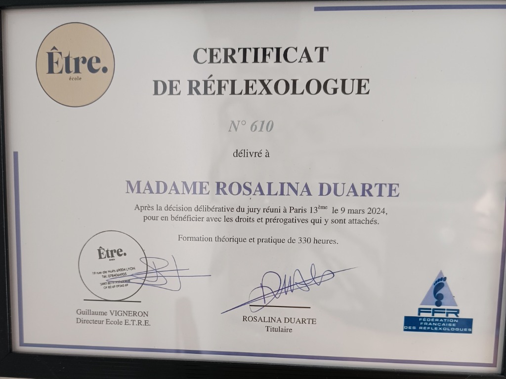 photo diplome Rosalina DUARTE (Reflexomania.ajna)