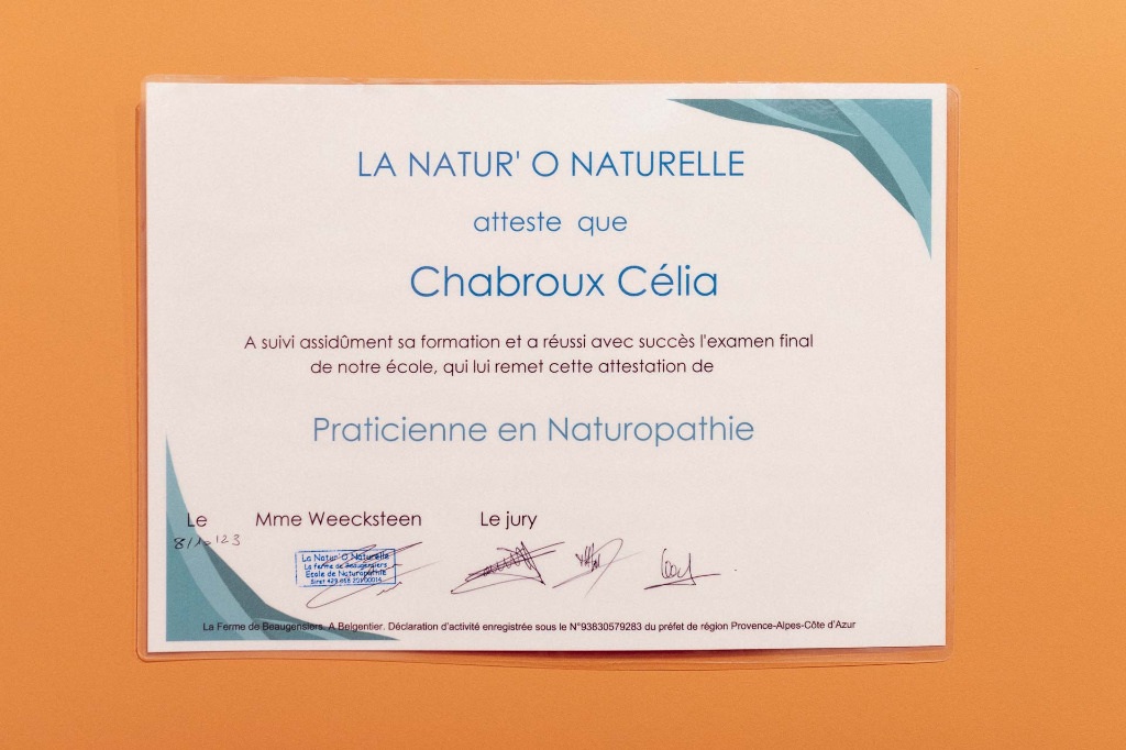 photo diplome Célia Chabroux