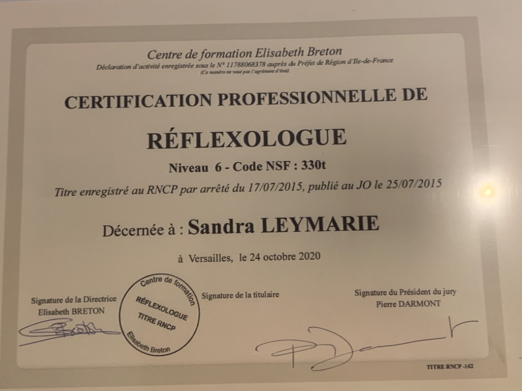 photo diplome Sandra Leymarie 