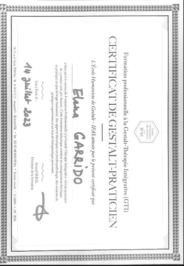 photo diplome Elena Garrido 