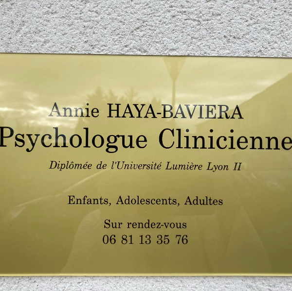 Psychologue clinicienne - Annie Haya-Baviera