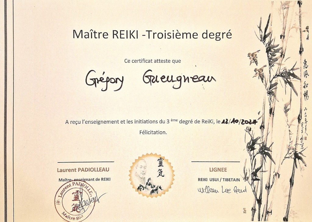 photo diplome Grégory Gueugneau