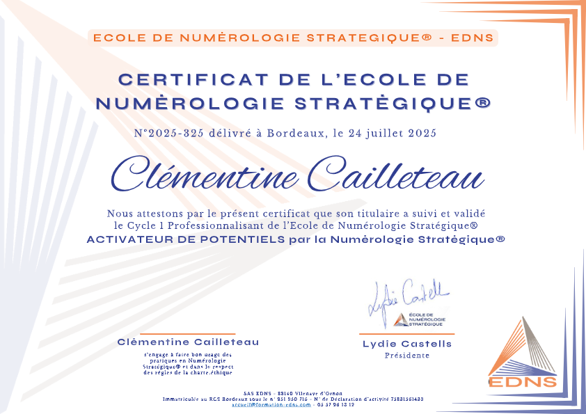 photo diplome Clémentine Cailleteau