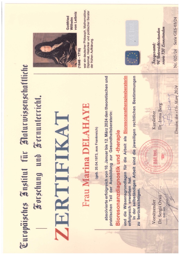 photo diplome Marina Delahaye