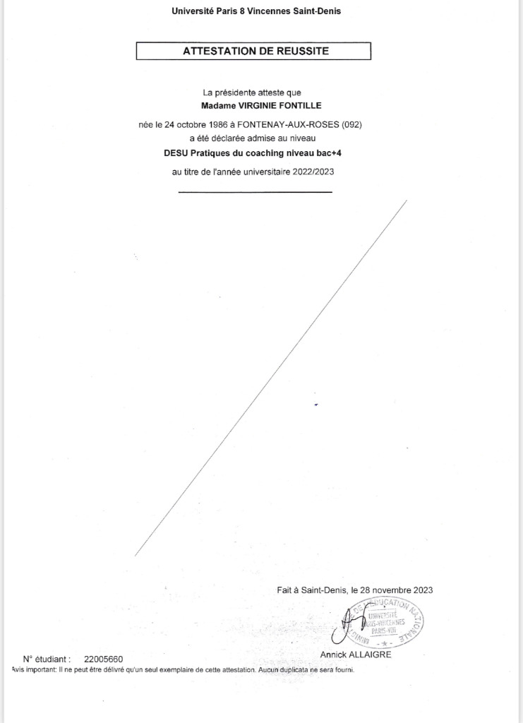 photo diplome Virginie Fontille