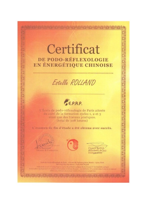 photo diplome Estelle Rolland