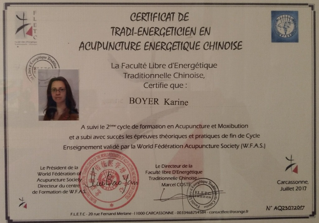 photo diplome Karine Boyer