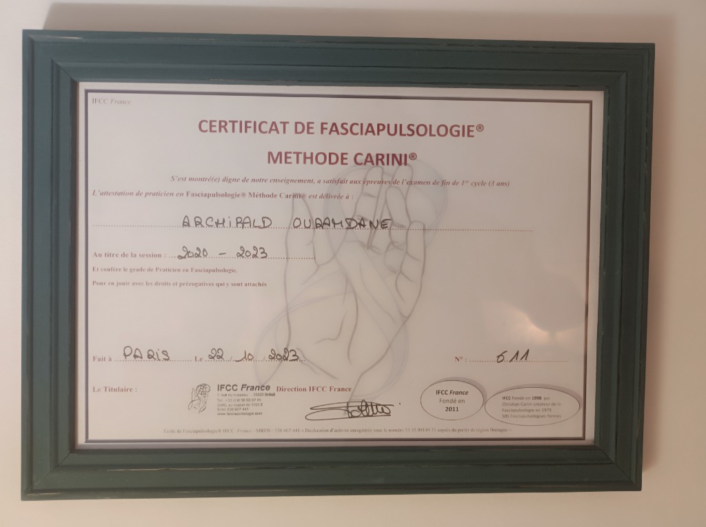 photo diplome Archibald Ouramdane 