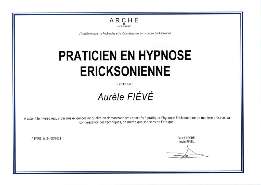 photo diplome Aurèle Fiévé