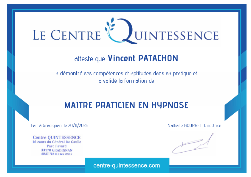 photo diplome Vincent PATACHON