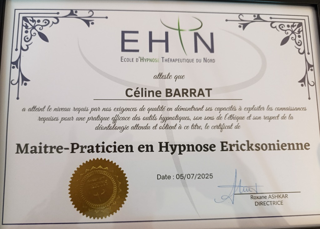 photo diplome Céline BARRAT
