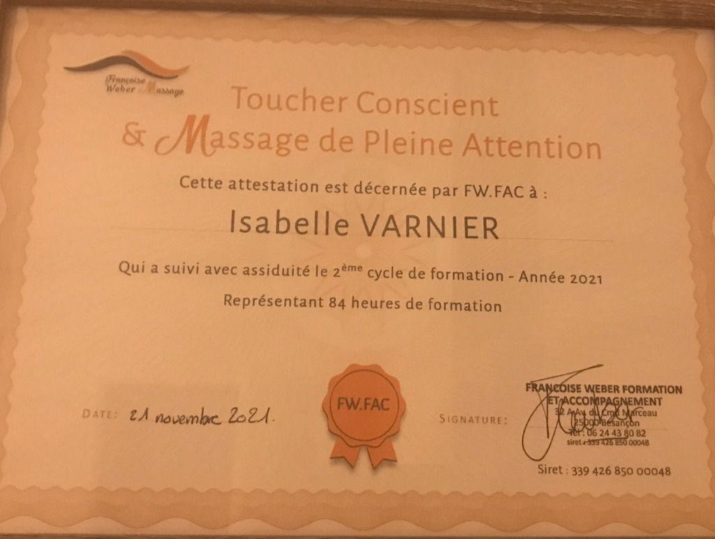 photo diplome Corps&âme