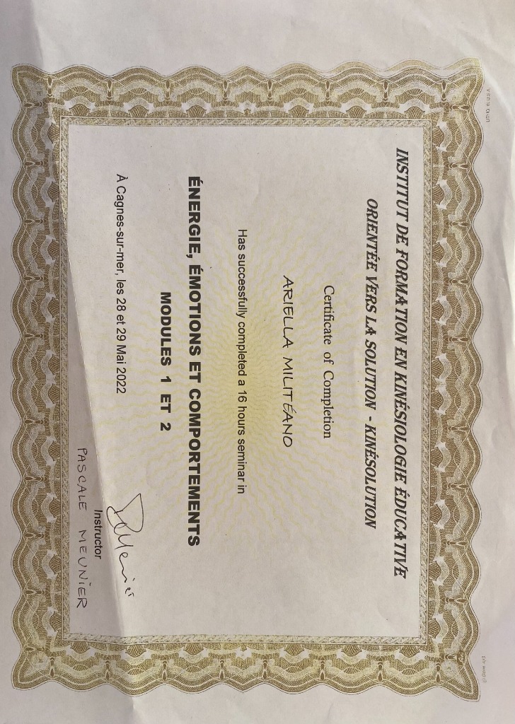 photo diplome Ariella Militeano