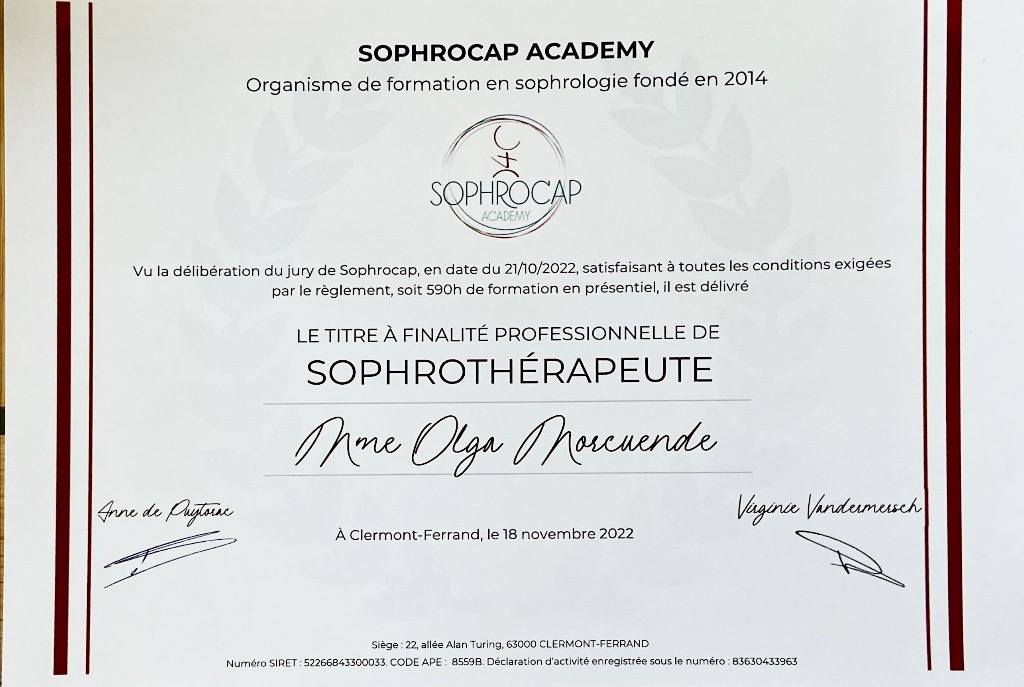 photo diplome Olga Morcuende