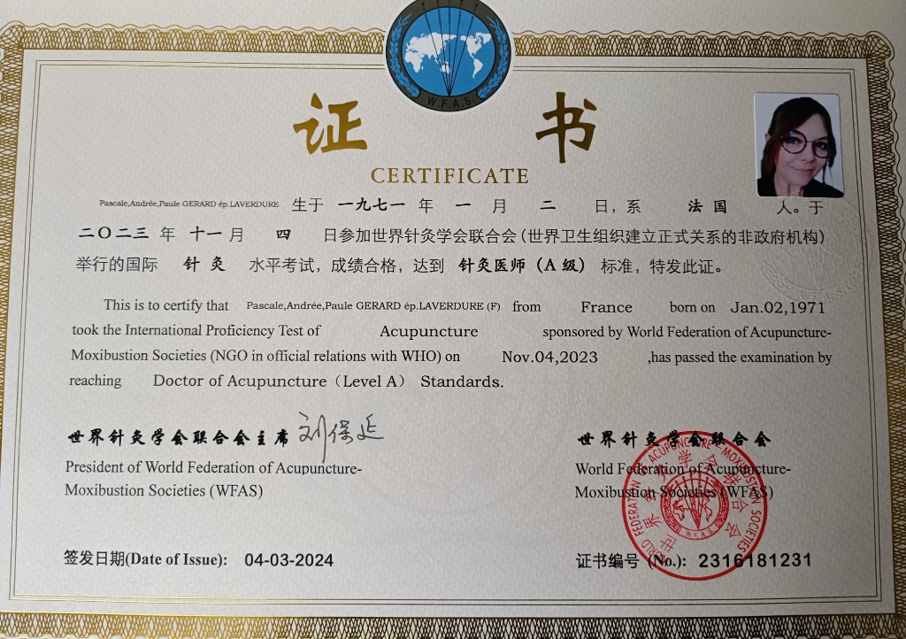 photo diplome Pascale LAVERDURE