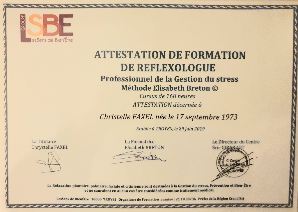 photo diplome Chrisandom Christelle Faxel 