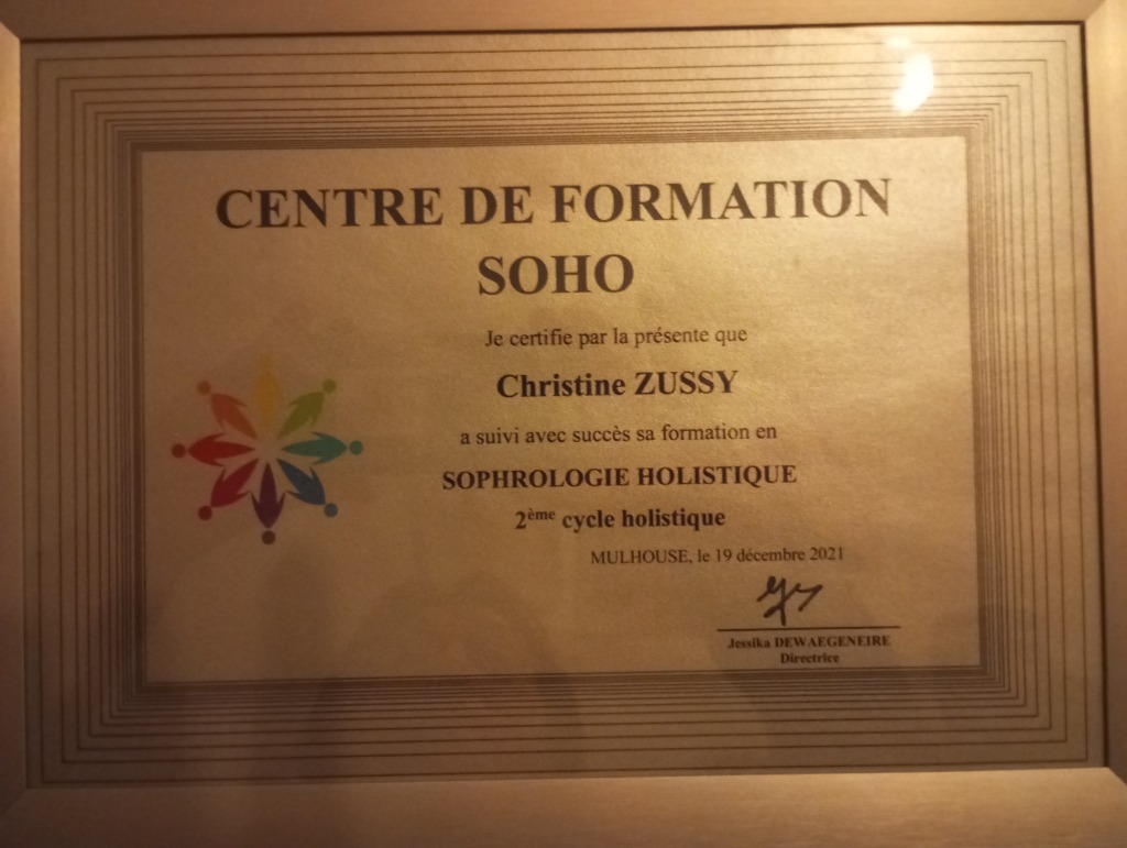 photo diplome Christine Zussy