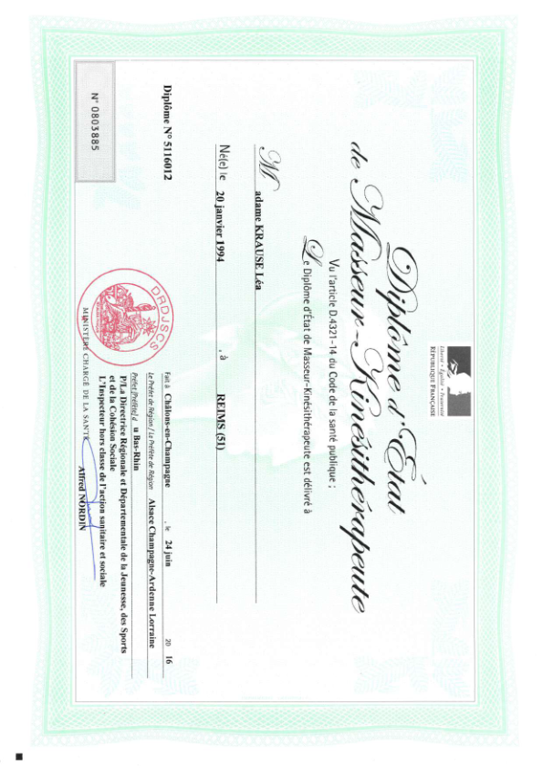 photo diplome Cîme Attitude Léa Krause-Occelli