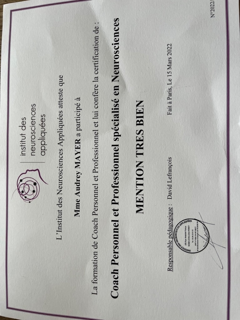 photo diplome Audrey Mayer