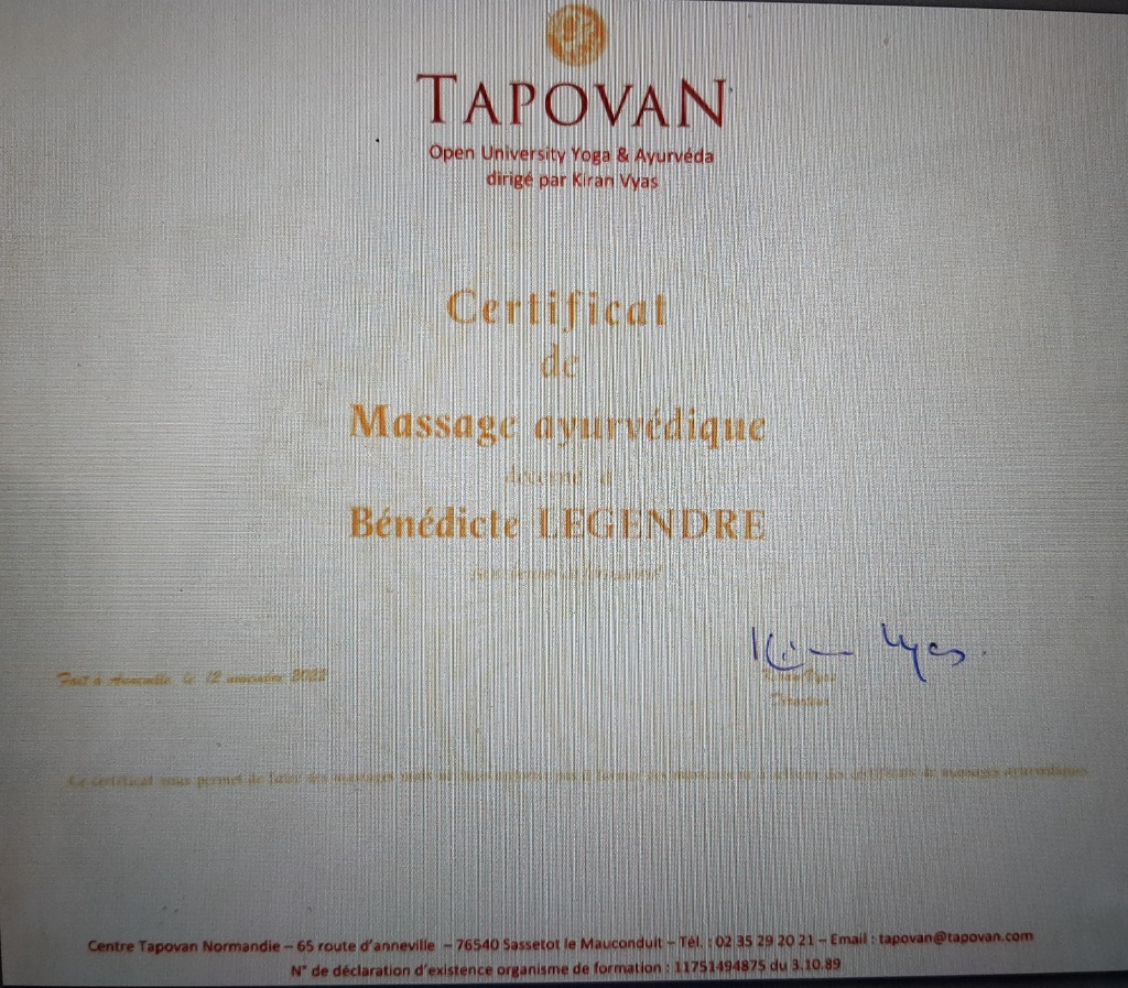 photo diplome Anahata massages 