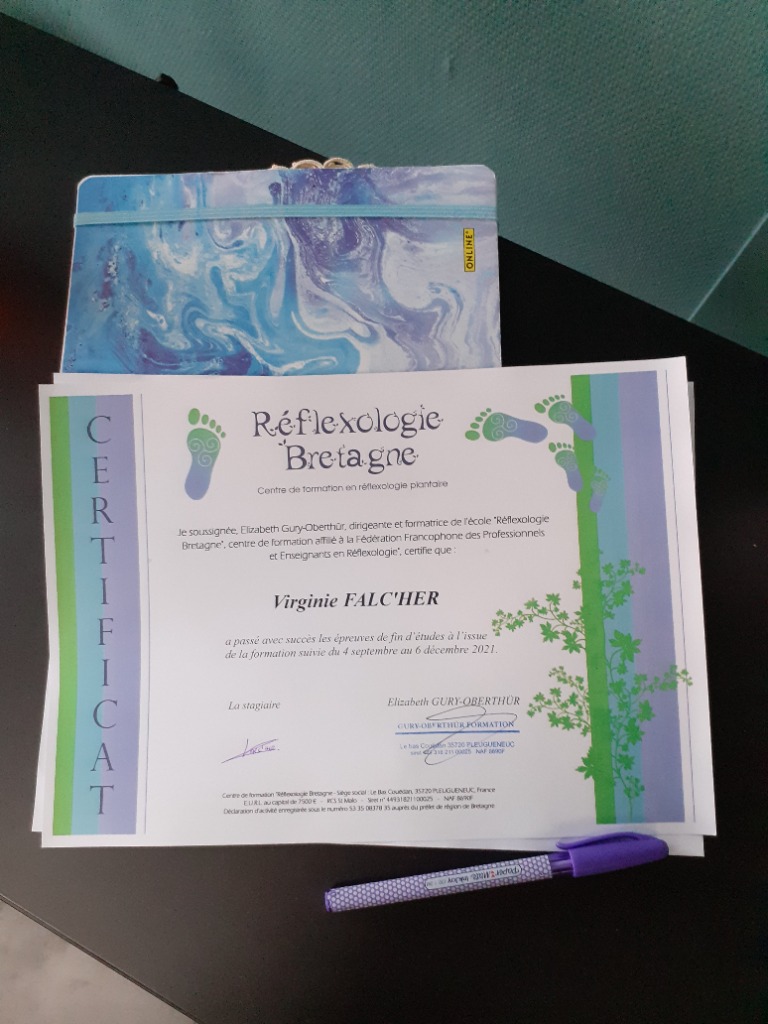 photo diplome Virginie Falc’her 