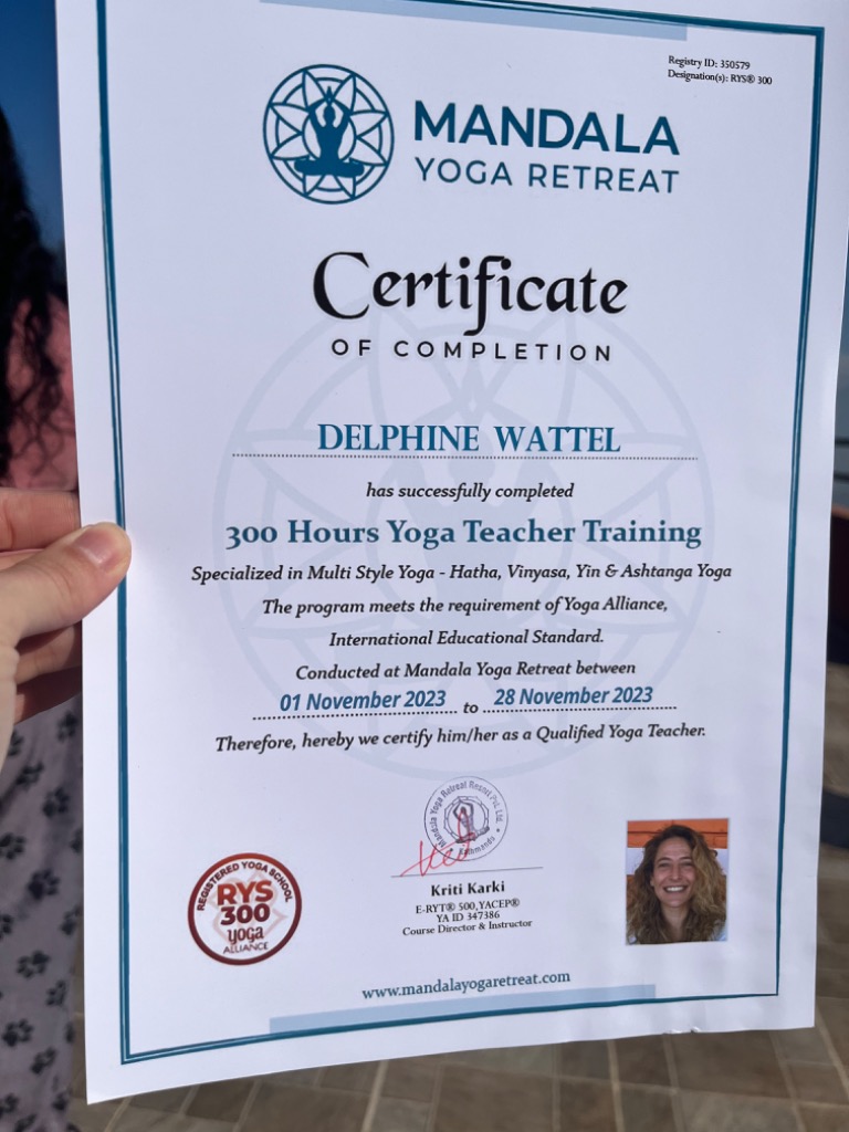 photo diplome Delphine Wattel