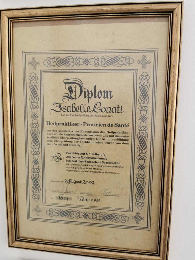 photo diplome ISABELLE LONATI