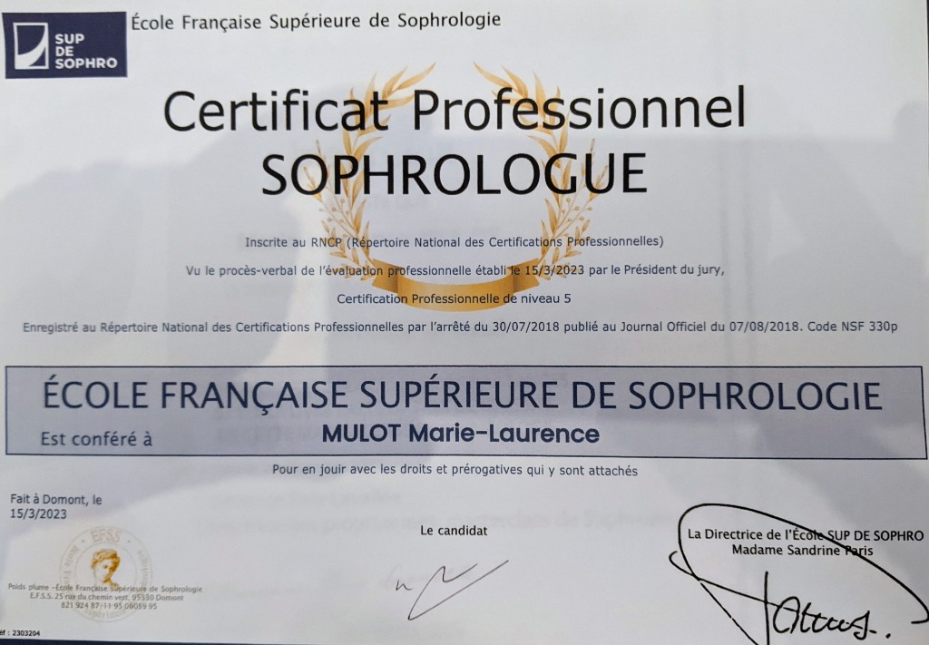 photo diplome Marie-Laurence MULOT 