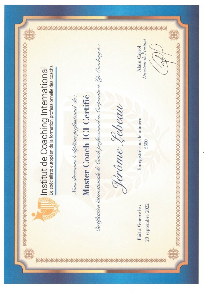 photo diplome Jerome LEBEAU