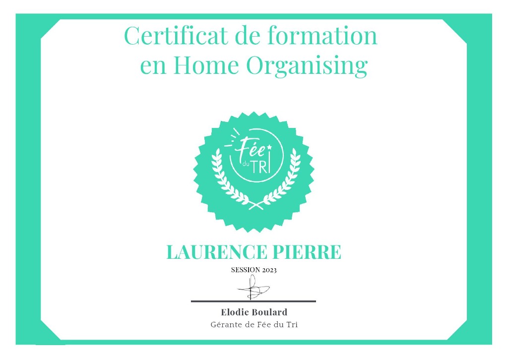 photo diplome Maison rangée vie simplifiée 