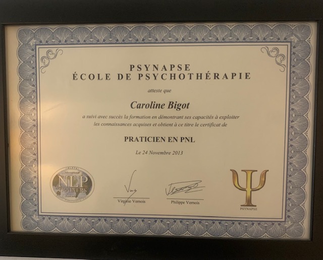 photo diplome Caroline bigot