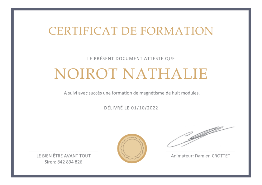 photo diplome LumiNat Enjoy