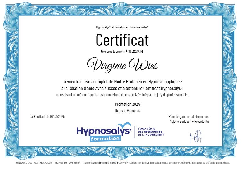 photo diplome Virginie WIES