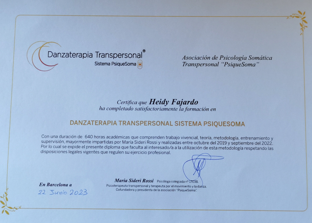 photo diplome Heidy Fajardo