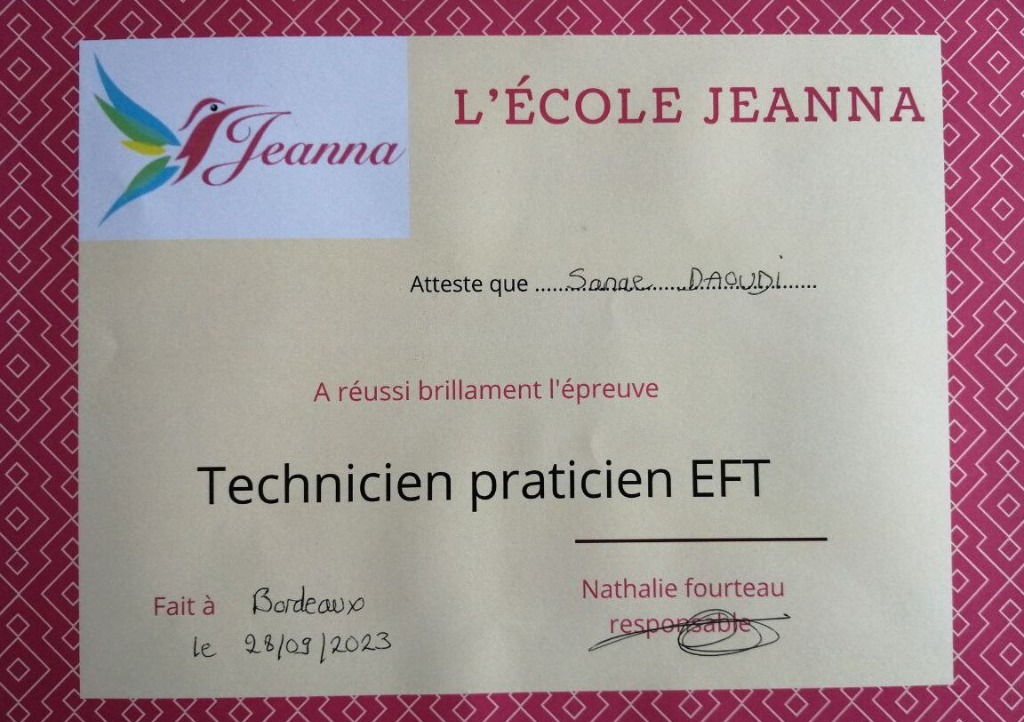 photo diplome Sanae Daoudi