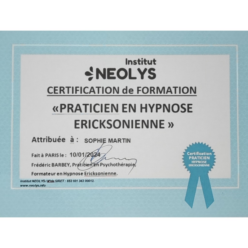 photo diplome Sophie Martin 