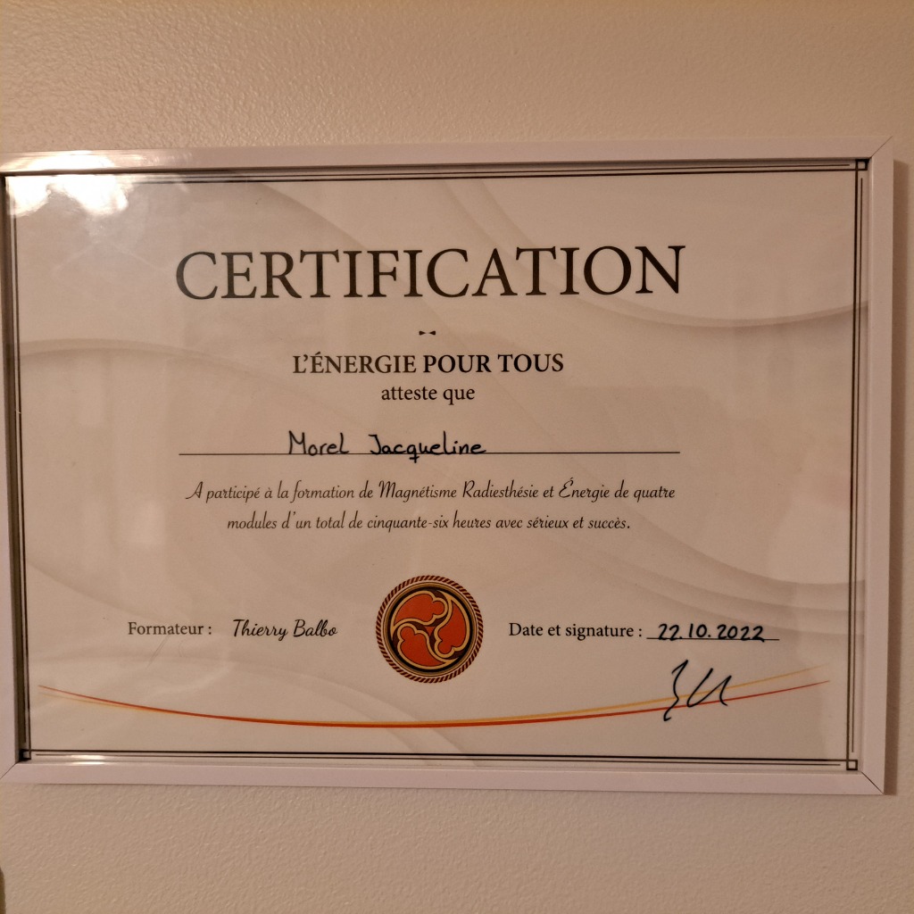 photo diplome O douces énergies