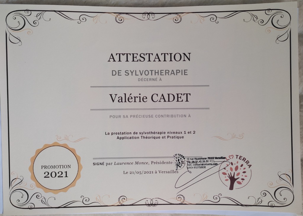 photo diplome Valérie cadet