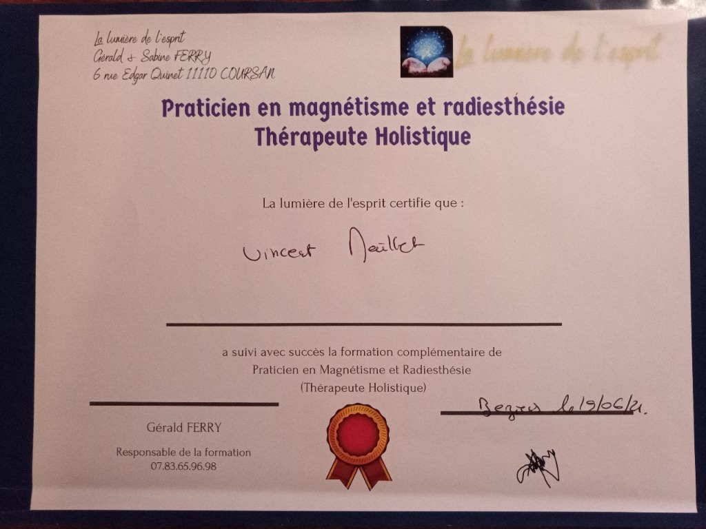 photo diplome Vincent maillet 