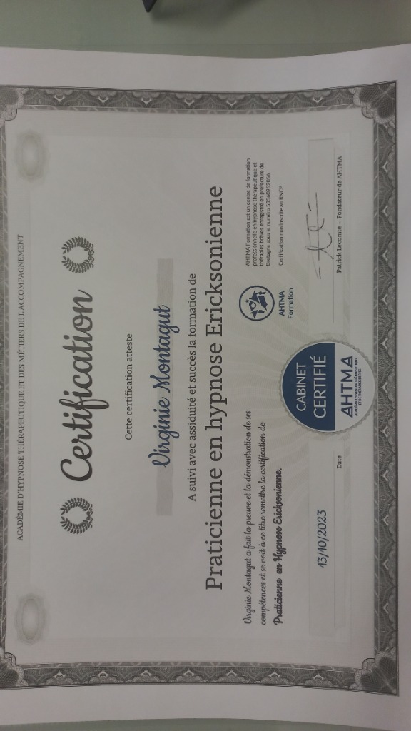 photo diplome Virginie Montagut