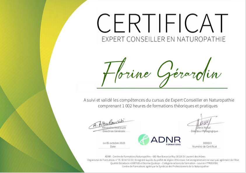 photo diplome Florine Gerardin