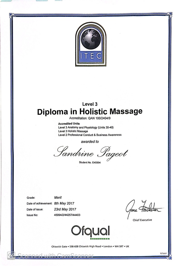 photo diplome Sandrine Pageot